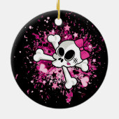 Girlie Skull Keramikornament (Hinten)