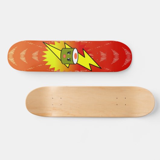 Girlie Super Charged Sushi - Skateboard (Horizontal)