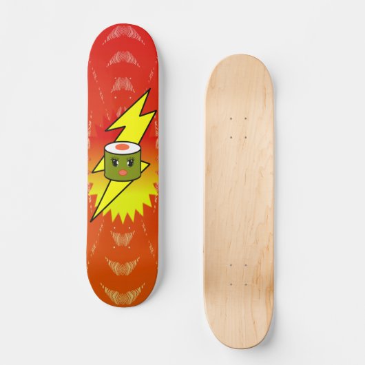 Girlie Super Charged Sushi - Skateboard (Vorderseite)
