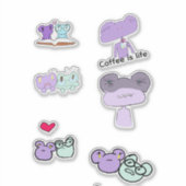 Girlie the frog sticker sheet (Vorderseite)