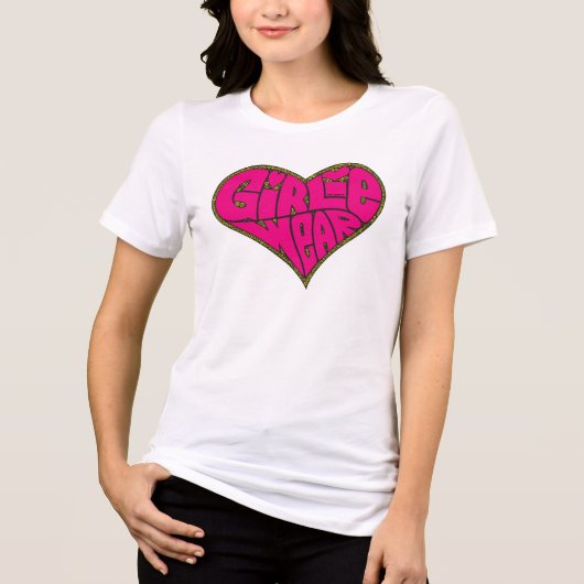 GirlieWear Heart Tri-Blend Shirt (Vorderseite)