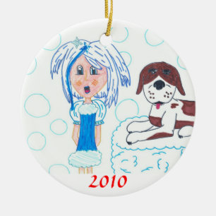 GirlInBlue-StBernard, 2010 Keramikornament