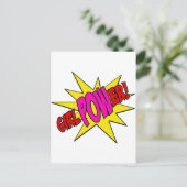 GirlPOWer Postkarte (Stehend Vorderseite)