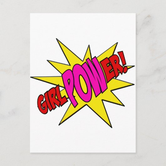 GirlPOWer Postkarte (Vorderseite)