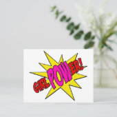 GirlPOWer Postkarte (Stehend Vorderseite)