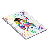 Girls 5th Grade Abschluss Magical Unicorn Geschenk Notizblock (Rechte Seite)