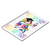 Girls 5th Grade Abschluss Magical Unicorn Geschenk Notizblock (Linke Seite)