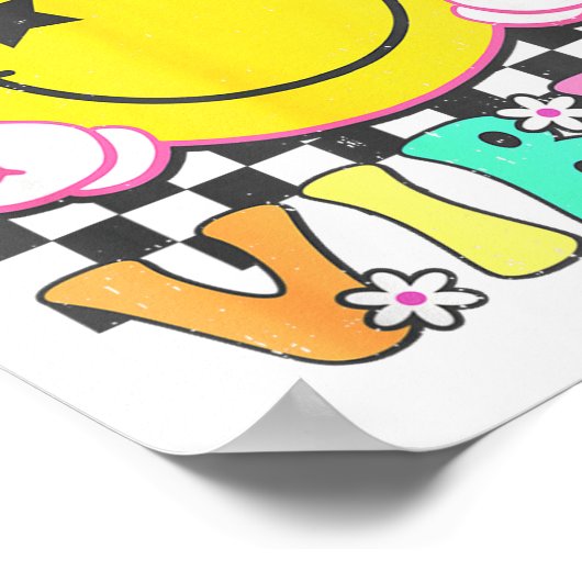 Girls 67 Days Vibes Funny Happy 67 Days Of School Poster (Ecke)