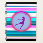 Girls Abbildung Skaten Streifen Planer (Vorderseite)