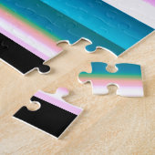 Girls Abbildung Skaten Streifen Puzzle (Seite)