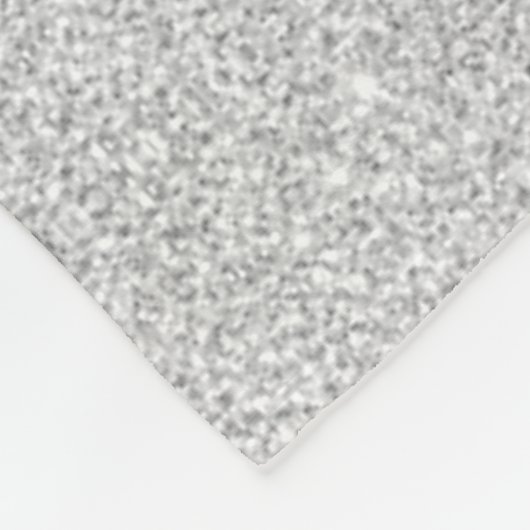 Girls Abbildung Skater Silver Sparkle Fleece Blank (Ecke)