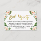 Girls Aloha Tropical Book Request Enclosure Card Visitenkarte (Vorderseite)