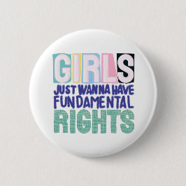 Girls And Fundamental Rights Button