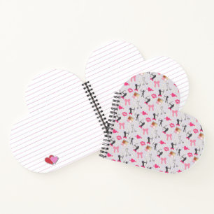 Girls Archery - Girly Hearts and Makeup Notizblock