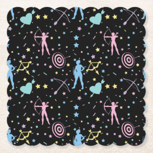 Girls Archery - Girly Hearts Stars Archer Untersetzer