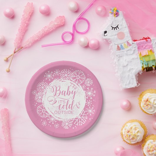 Girls Baby It's Cold Outside 7" Papierplatte Pappteller (Party)