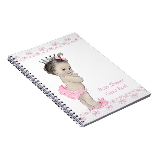 Girls Baby Shower Gästebuch Notizblock (Rechte Seite)