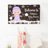 Girls Baby's Cold Outdoor Baby Duschbanner Banner (Insitu)