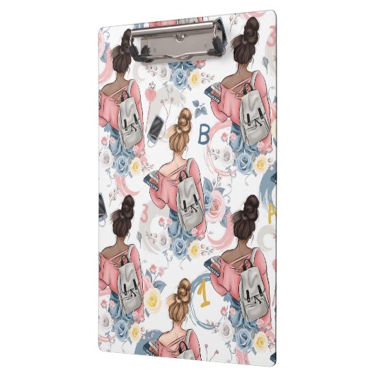 Girls Back-to-School-Zwischenablage Klemmbrett (Links)