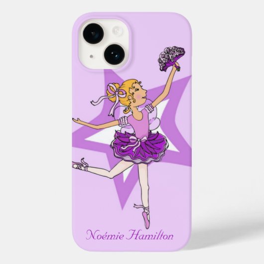 Girls Ballerina blonde Haar iPhone kaum Fall Case-Mate iPhone Hülle (Rückseite)