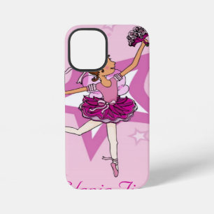 Girls ballerina dunkles Haar genannt pink iPhone Hülle