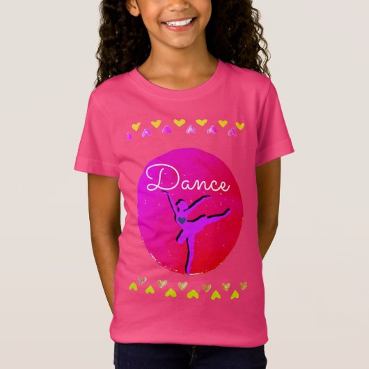 Girls Ballet Dance Shirt (Vorderseite)