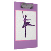 Girls Ballet Dancer Pastel Personalisiert Klemmbrett (Rechts)