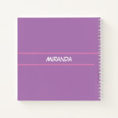 Girls Ballet Dancer Pastel Personalisiert Notizblock (Rückseite)