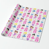 Girl's Ballet Dancers and Shoes Pattern Geschenkpapier (Ungerollt)