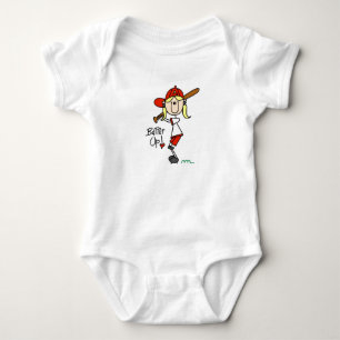 Girls Baseball Batter Up T - Shirt und Geschenke