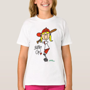 Girls Baseball Batter Up Tshirts und Geschenke