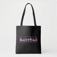 Girls Baseball - rosa geometrische Typografie