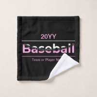 Girls Baseball - rosa geometrische Typografie