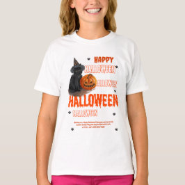 Girls' Basic T - Shirt Halloween PRINT