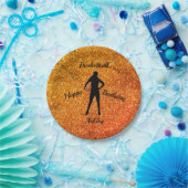 Girls Basketball Birthday Sparkle Paper Teller (Party)