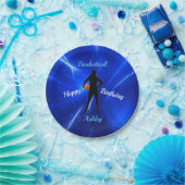 Girls Basketball Blue Birthday Paper Teller (Party)