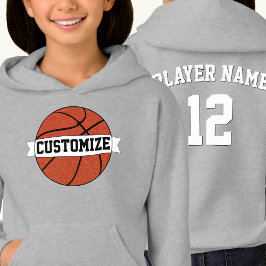 Girls Basketball Custom Team Player Name & Nummer Hoodie