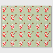Girls Basketball Holiday Geschenk Geschenkpapier (Flach)