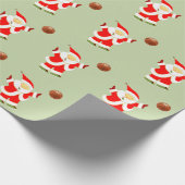 Girls Basketball Holiday Geschenk Geschenkpapier (Ecke)