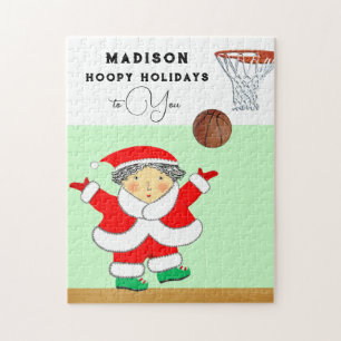 Girls Basketball Holiday Geschenk Puzzle