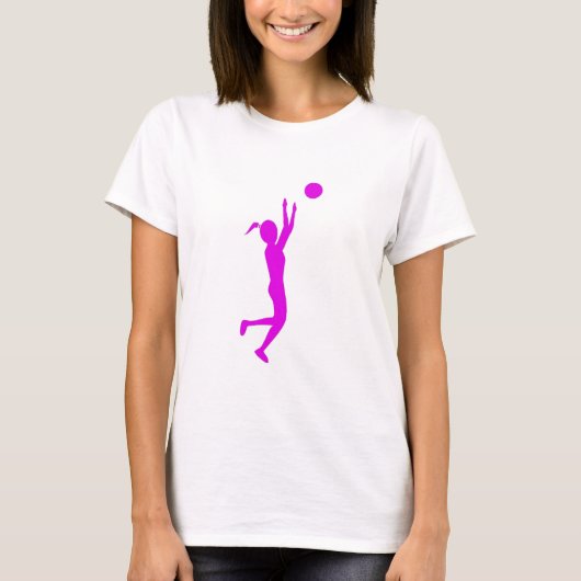 GIRL'S BASKETBALL PLAYER MICRO FIBER PERFORMANCE T-Shirt (Vorderseite)