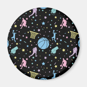 Girls Basketball Players - Sternenmuster Magnet