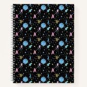 Girls Basketball Players - Sternenmuster Notizblock (Vorderseite)