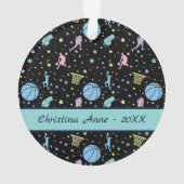 Girls Basketball Players - Sternenmuster Ornament (Rückseite)