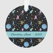 Girls Basketball Players - Sternenmuster Ornament (Vorderseite)