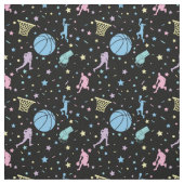 Girls Basketball Players - Sternenmuster Stoff (Muster)