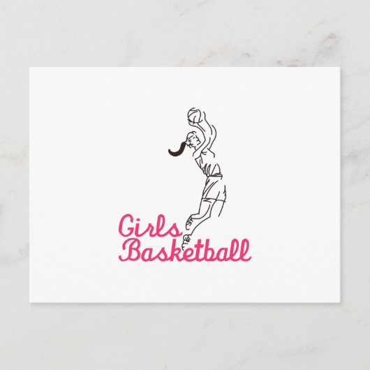 Girls Basketball Postkarte (Vorderseite)
