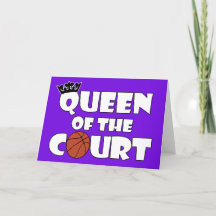 Girls Basketball Queen of the Court Niedlich Gruß