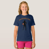 Girl's Basketball T - Shirt mit Name & Nummer (Vorne ganz)