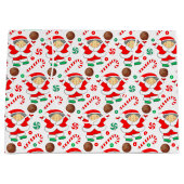 Girls Basketball Weihnachtsfeiertag Große Geschenktüte (Vorderseite)